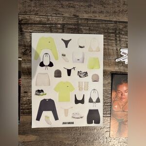 Joah Brown Fashion Sticker Set - Yellow, Black, White